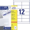 Etiquetas blancas multiuso 3659 Contenido: 1200 Etiquetas / 100 Hojas