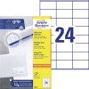 Etiquetas blancas multiuso 3475 Contenido: 2400 Etiquetas / 100 Hojas