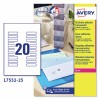 Etiquetas adhesivas trasparentes brillantes L7552-25 Contenido: 500 Etiquetas / 25 Hoja