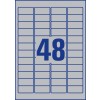 Etiquetas en poliéster plata L6009-20 45.7 x 21.2 mm