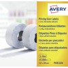 Etiquetas blancas removibles de 1 línea PLR1226