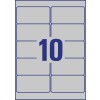 Etiquetas en poliéster plata L6012-20 96 x 50.8 mm
