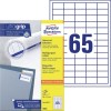 Etiquetas blancas multiuso 3666 Contenido: 6500 Etiquetas / 100 Hojas