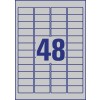 Etiquetas en poliéster plata L6009-8 45.7 x 21.2 mm