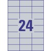 Etiquetas en poliéster plata L6133-20 70 x 37 mm