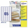 Etiquetas adhesivas trasparentes mate J8551-25 Contenido: 1625 Etiquetas / 25 Hoja