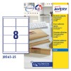 Etiquetas adhesivas trasparentes mate J8565-25 Contenido: 200 Etiquetas / 25 Hoja