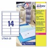 Etiquetas adhesivas trasparentes brillantes L7563-25 Contenido: 350 Etiquetas / 25 Hoja