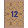 Etiquetas adhesivas en papel kraft L7106-20 Ø 60 mm