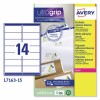 Etiquetas adhesivas blancas Ultragrip L7163-15 Contenido: 210 Etiquetas / 15 Hoja