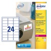 Etiquetas blancas super adherentes L6141-20 Contenido: 480 Etiquetas / 20 Hoja
