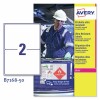 Etiquetas adhesivas en Teslin blanco B7168-50 Contenido: 100 Etiquetas / 50 Hoja