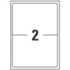 Etiquetas adhesivas en papel blanco J8168-25 199.6 x 143.5 mm