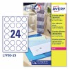 Etiquetas adhesivas trasparentes brillantes L7780-25 Contenido: 600 Etiquetas / 25 Hoja