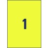 Etiquetas en poliéster amarillo L6111-20 210 x 297 mm