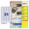 Etiquetas adhesivas blancas L7656-25 Contenido: 2100 Etiquetas / 25 Hoja