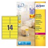 Etiquetas fluorescentes removibles L7263Y-25 Contenido: 350 Etiquetas / 25 Hoja
