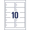 Etiquetas colgantes imprimibles de cartón T2001-10 90 x 50 mm
