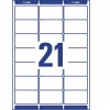 Etiquetas adhesivas blancas Ultragrip L7160-100 63.5 x 38.1 mm