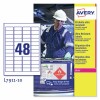 Etiquetas en polietileno blanco L7911-10 Contenido: 480 Etiquetas / 10 Hoja