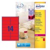 Etiquetas fluorescentes removibles L7263R-25 Contenido: 350 Etiquetas / 25 Hoja
