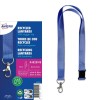 Cordón de RPET reciclado con diseño blanco/azul R4828WB-1