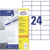 Etiquetas blancas multiuso 3474 Contenido: 2400 Etiquetas / 100 Hojas