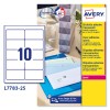 Etiquetas adhesivas trasparentes brillantes L7783-25 Contenido: 250 Etiquetas / 25 Hoja