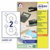 Etiquetas para CD L6043-25 Contenido: 50 Etiquetas / 25 Hoja