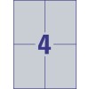 Etiquetas en poliéster plata L6134-20 105 x 148 mm
