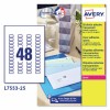 Etiquetas adhesivas trasparentes brillantes L7553-25 Contenido: 1200 Etiquetas / 25 Hoja