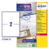 Etiquetas adhesivas blancas Ultragrip L7168-15 Contenido: 30 Etiquetas / 15 Hoja