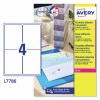 Etiquetas adhesivas trasparentes brillante L7786-25 Contenido: 100 Etiquetas / 25 Página