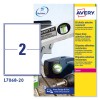 Etiquetas en poliéster blanco permanente L7068-20 Contenido: 40 Etiquetas / 20 Hoja