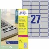 Etiquetas en poliéster plata L6011-100 Contenido: 2700 Etiquetas / 100 Hoja