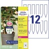 Etiquetas cintas imprimibles para plantas T3005-10 Contenido: 120 Tarjetas / 10 Hojas