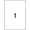 Etiquetas adhesivas trasparentes brillantes L7567-25 210 x 297 mm