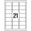 Etiquetas adhesivas en papel blanco J8160-25 63.5 x 38.1 mm