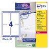 Etiquetas adhesivas blancas Ultragrip L7169-100 Contenido: 400 Etiquetas / 100 Hoja