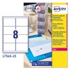 Etiquetas adhesivas trasparentes brillantes L7565-25 Contenido: 200 Etiquetas / 25 Hoja