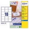 Etiquetas adhesivas en papel blanco J8161-25 Contenido: 450 Etiquetas / 25 Hoja