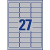 Etiquetas en poliéster plata L6011-8 63.5 x 29.6 mm