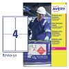 Etiquetas adhesivas en Teslin blanco B7169-50 Contenido: 200 Etiquetas / 50 Hoja
