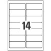 Etiquetas adhesivas en papel blanco J8163-25 99.1 x 38.1 mm