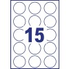 Etiquetas blancas removibles L4853REV-25 Ø 51 mm