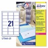 Etiquetas adhesivas trasparentes brillantes L7560-25 Contenido: 525 Etiquetas / 25 Hoja