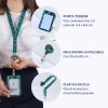Kit porta credencial + cordón + retráctil tropical R4828HT-1
