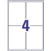 Etiquetas adhesivas en Teslin blanco B7169-50 99 x 139 mm