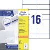 Etiquetas blancas multiuso 3484 Contenido: 1600 Etiquetas / 100 Hojas