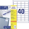 Etiquetas blancas multiuso 3657 Contenido: 4000 Etiquetas / 100 Hojas